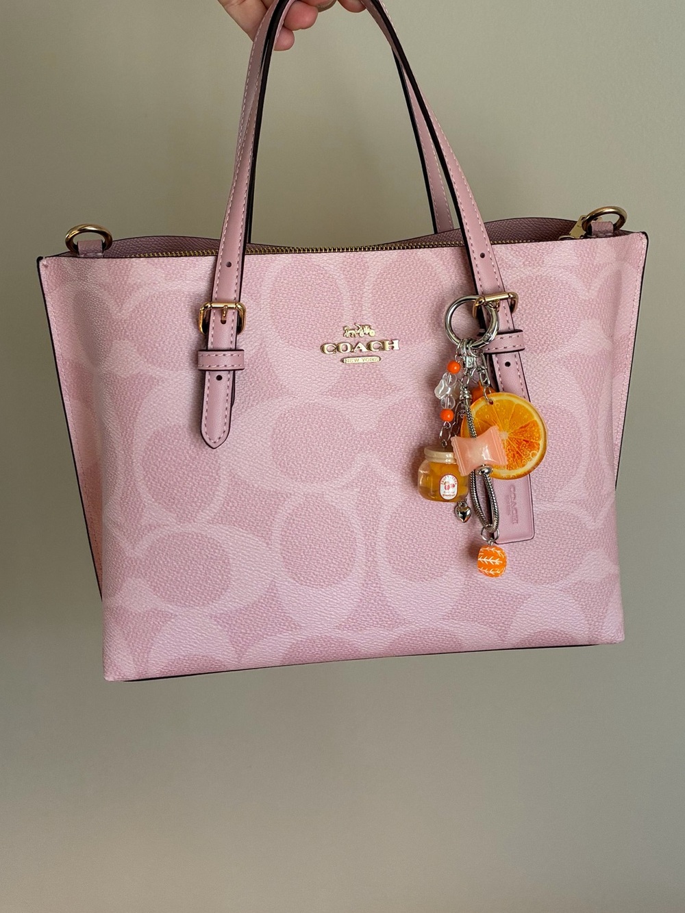 2/$25🎀 Orange Fruit Charm Keychain Purse Charm
